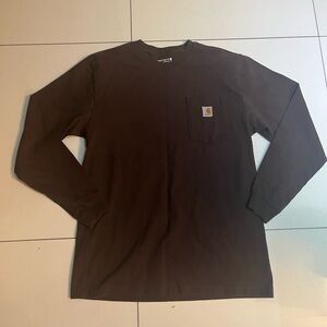 Carhartt Men's Brown Long Sleeve Shirt